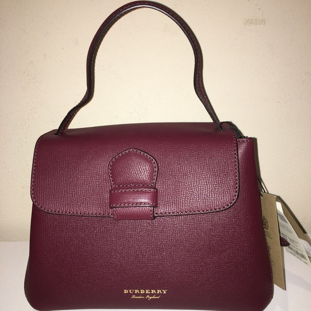 Burberry House Check Camberley Mahogany Red Bag